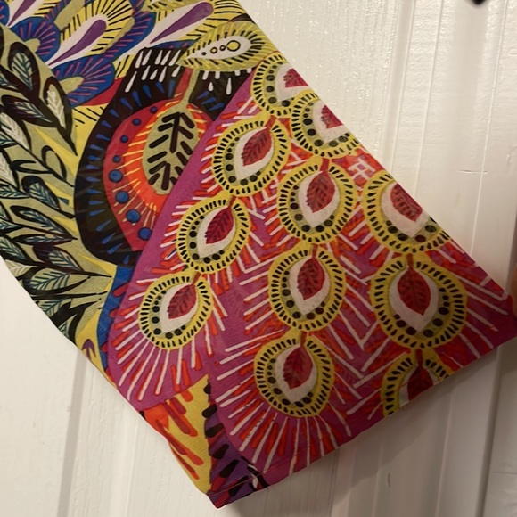 Chico’s Additions Multicolor Semi Sheer Blouse Size 1 - Picture 7 of 17